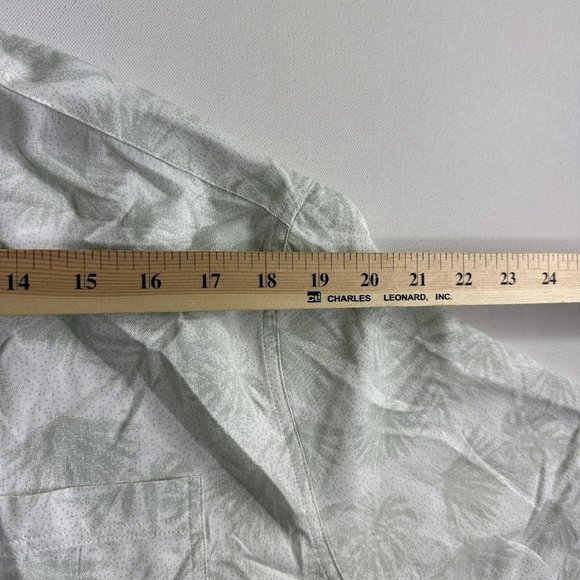 NAT NAST Silk Blend Short Sleeve‎ Camp Shirt Size Mens Size Large Green Floral - Picture 8 of 10